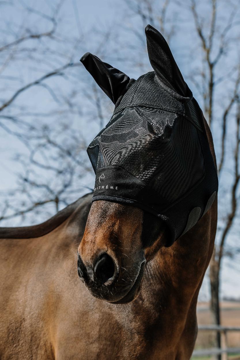 Equitheme Mesh UV/Fly Hood Black