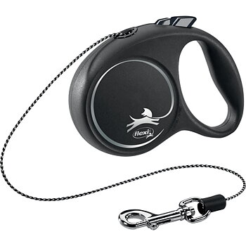 flexi Black Design  snor 3 m, 8 kg, sort
