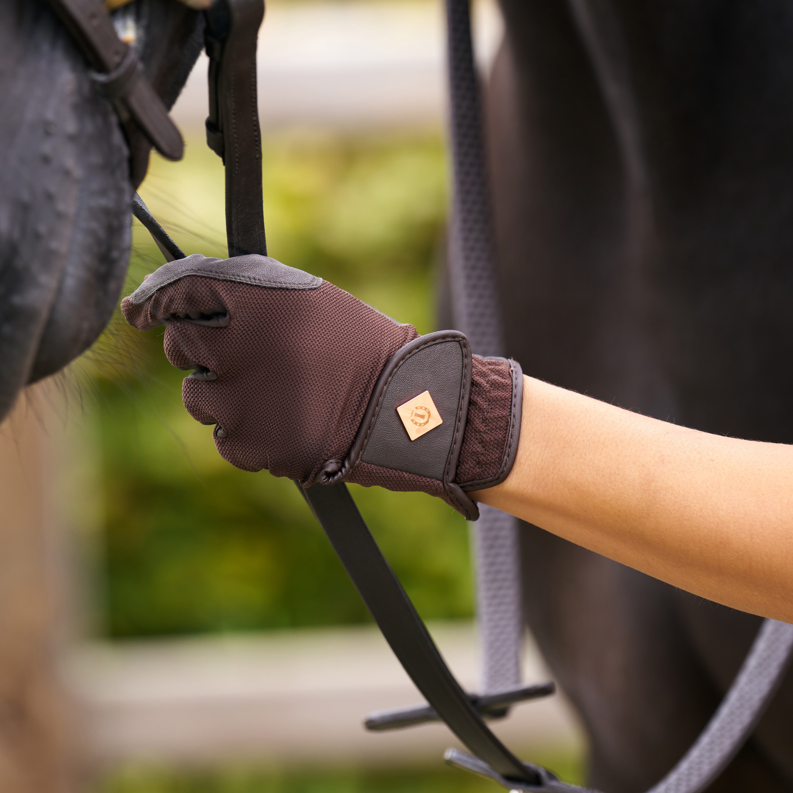 Imperial Riding Gloves Summercool basic - Brown - 4