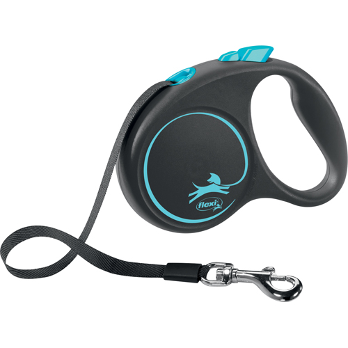 flexi Black Design S Band 5 m, 15 kg, Blå