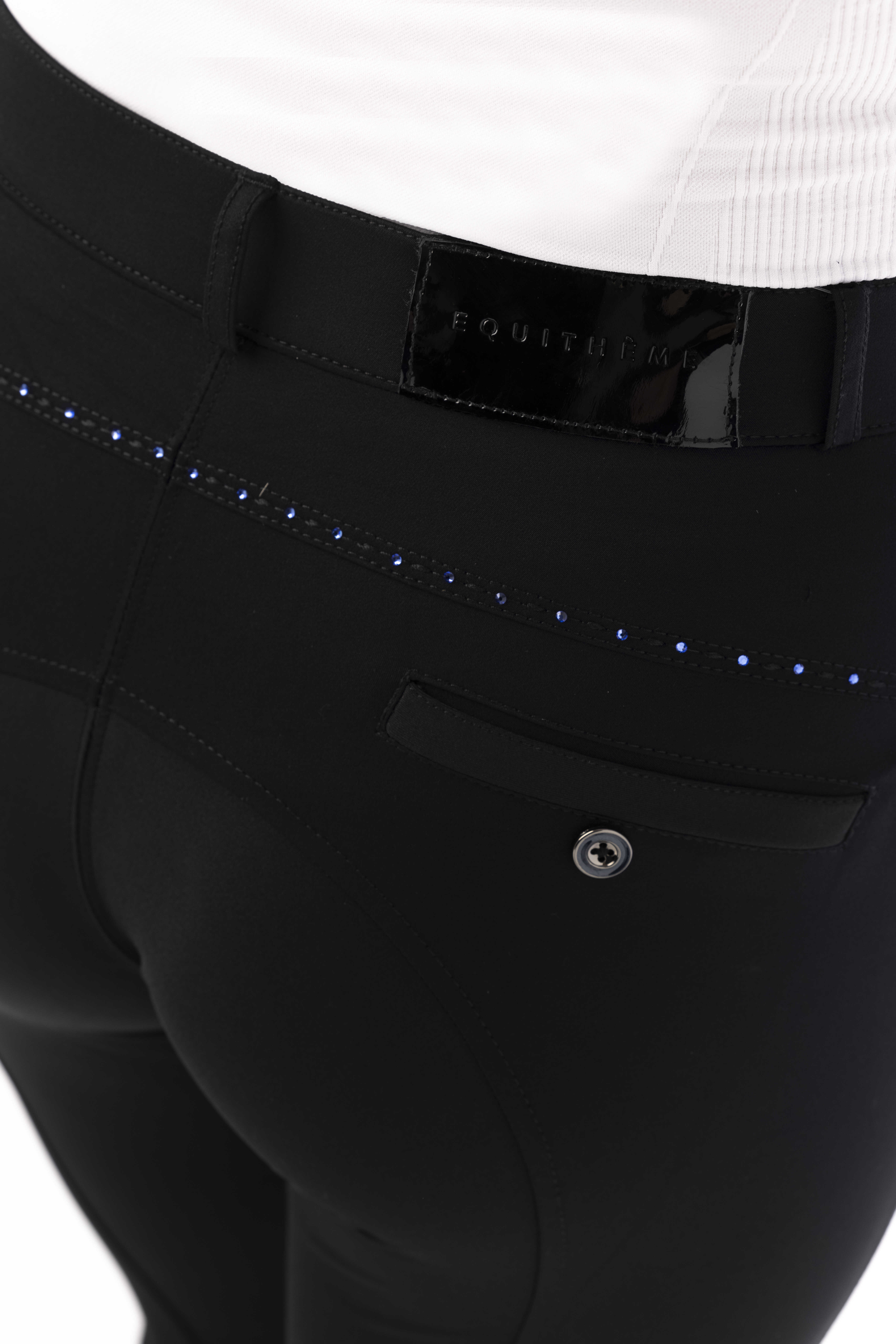 Equitheme Safir Riding Breeches Black/blue - 5