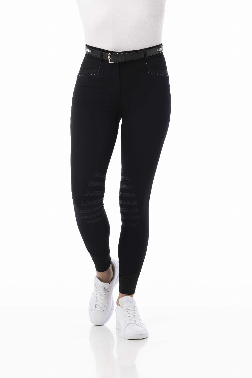 Equithème Safir Ridbyxor Svart/Blå (34)