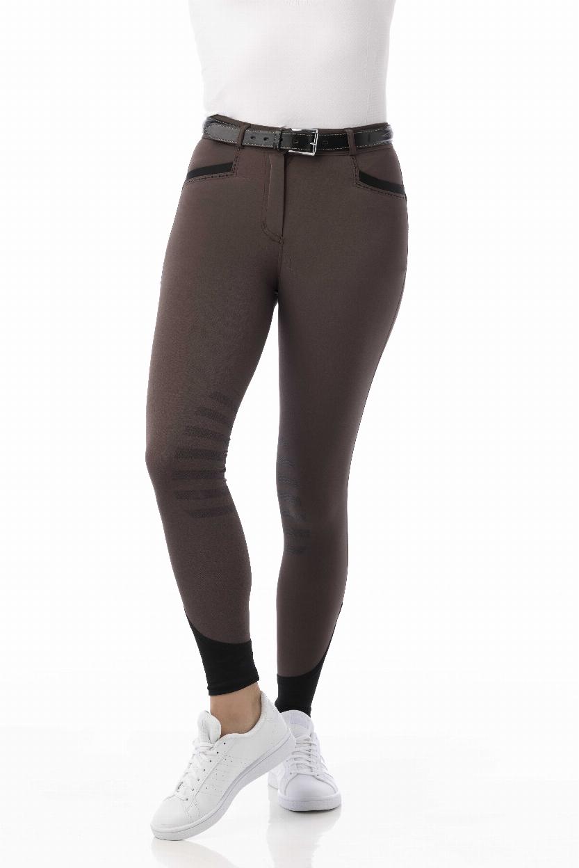 Equithème Kids Safir Ridbyxor Brun/Svart (10 år)