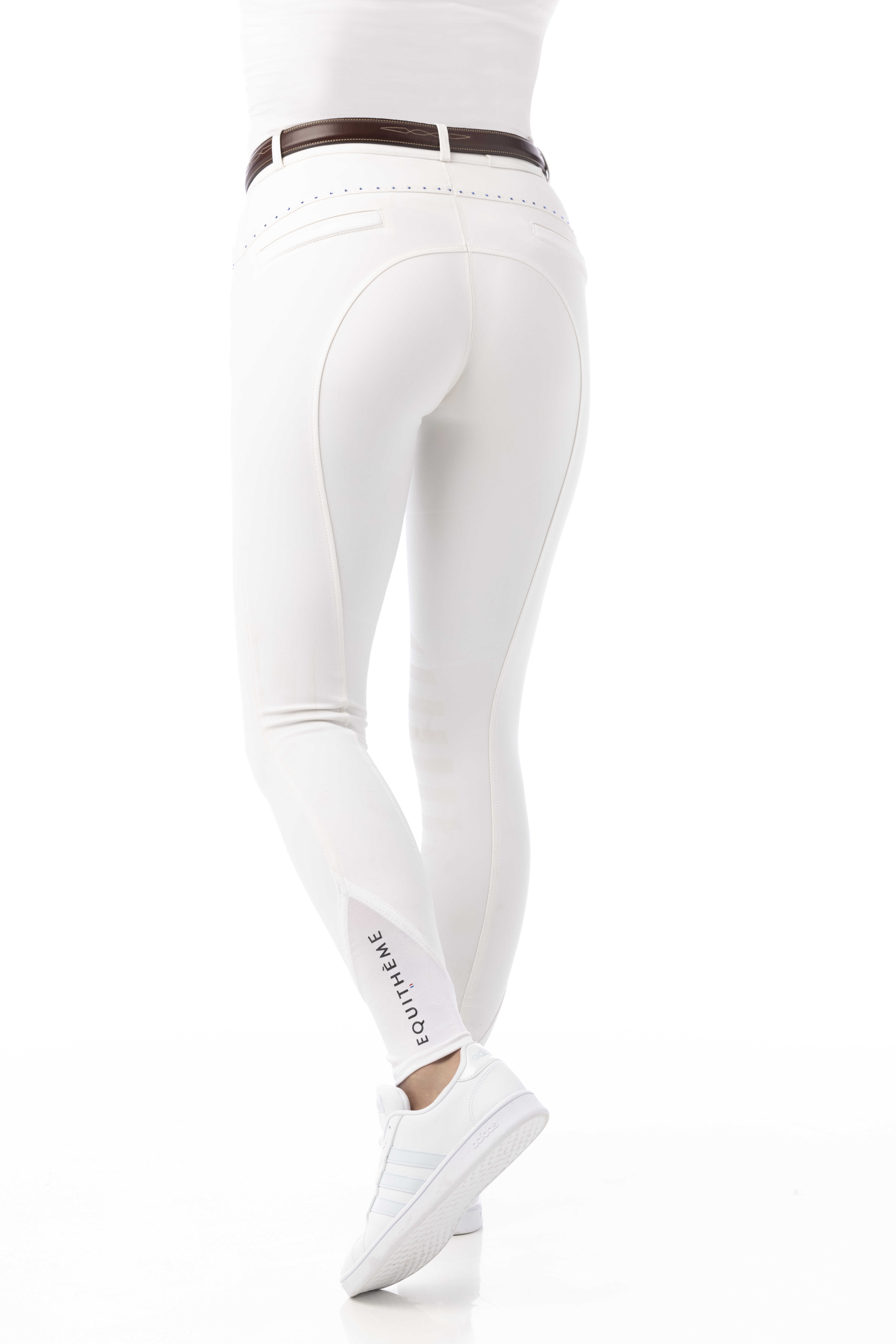 Equitheme Kids Safir Riding Breeches White/blue - 3