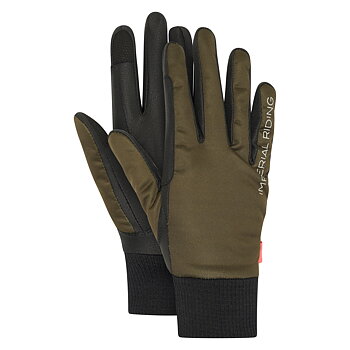 Imperial Riding Junior KIDS Gloves Hide & Shine - Olive green