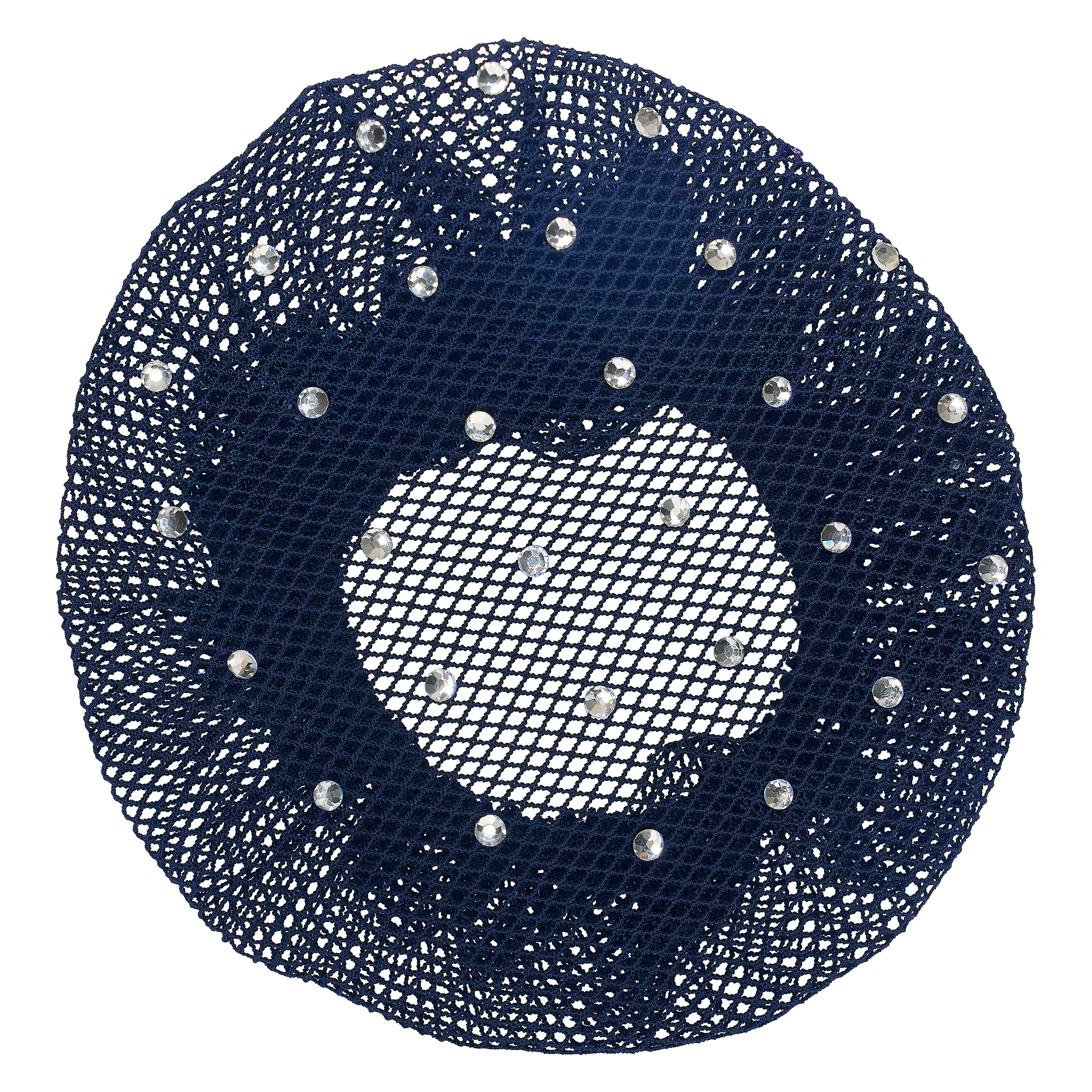 Imperial Riding Hair net fine with diamonds - Navy