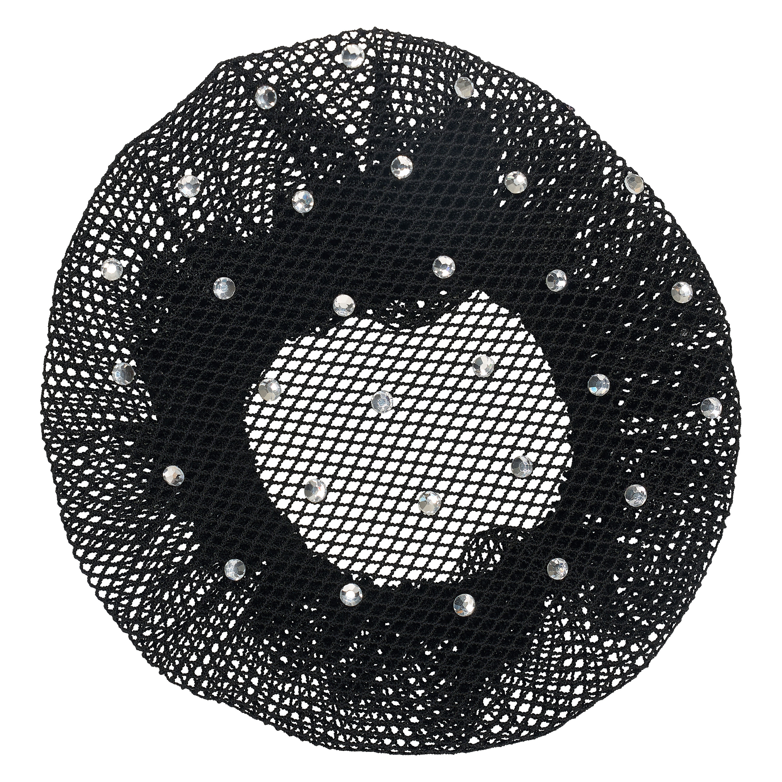 Imperial Riding Hair net fine with diamonds - Black