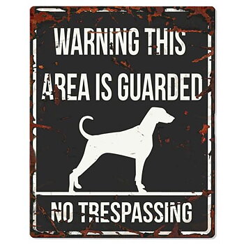 Warning plate with dalmatines - 20x25 cm