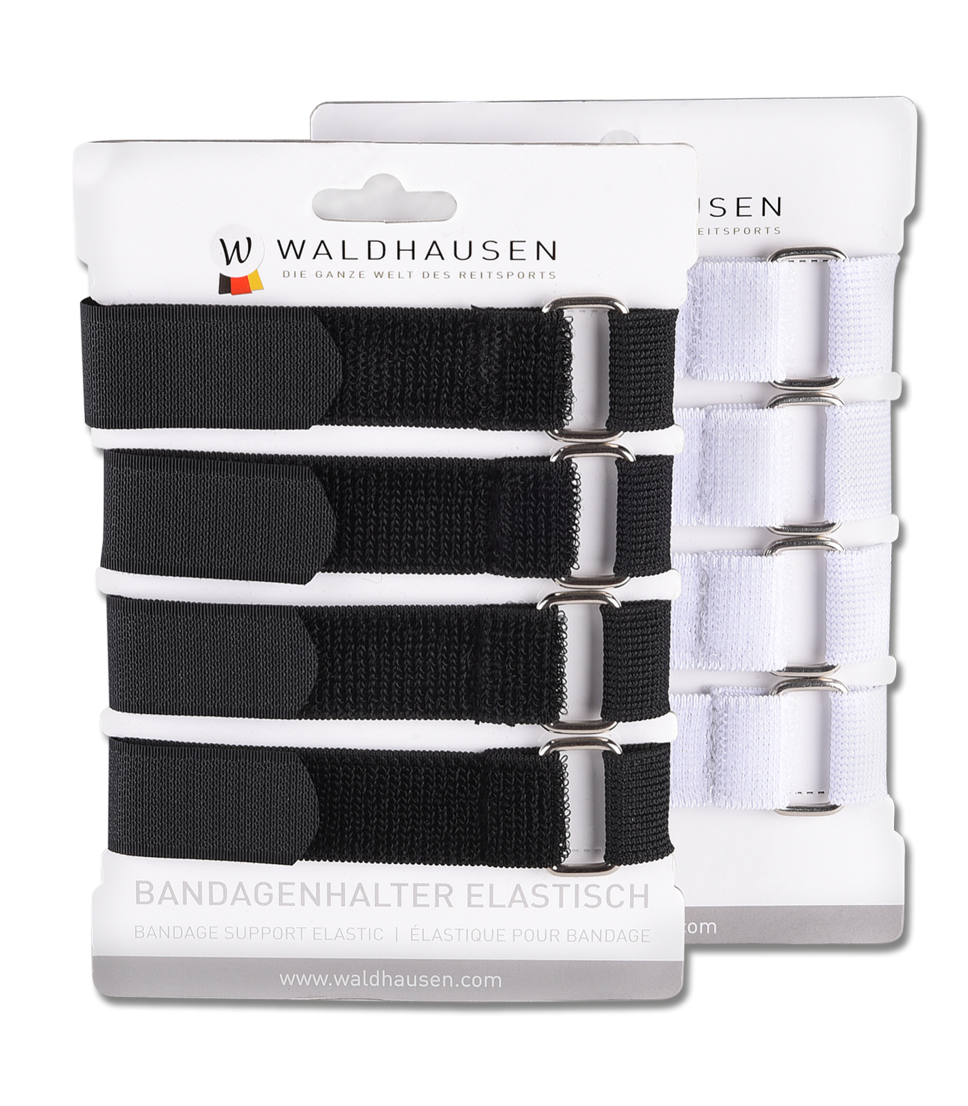 Bandage straps - black or white - 4-pack