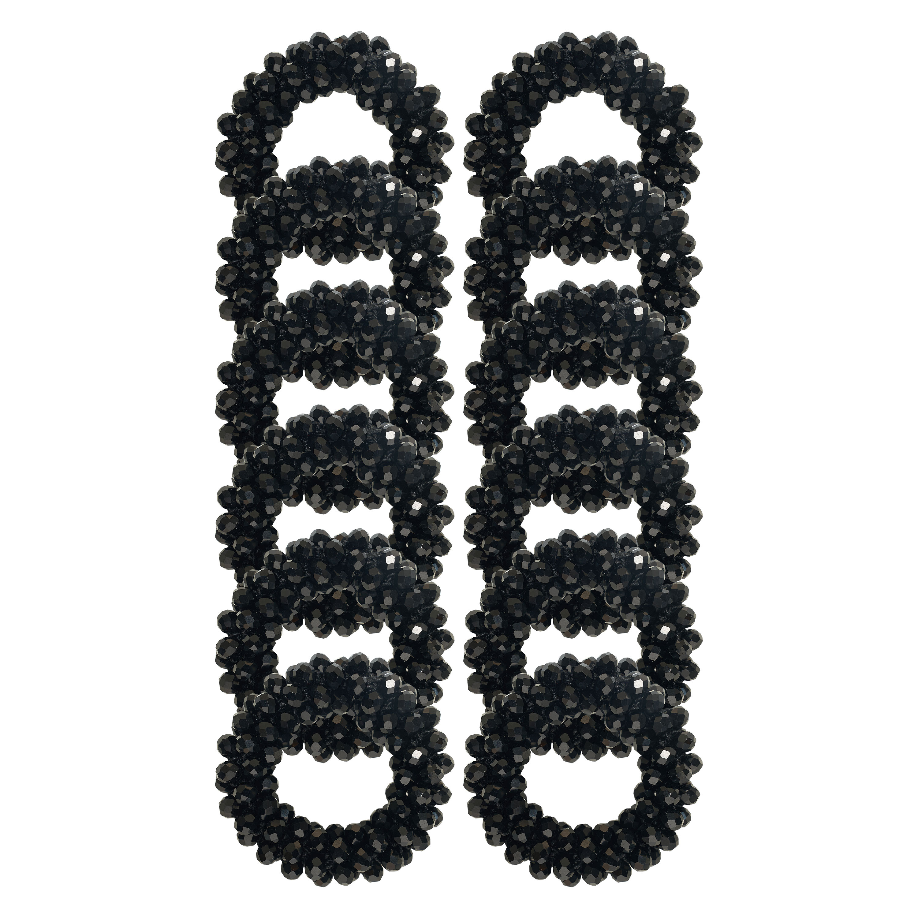 Imperial Riding Horse mane knot elastic , set of 12 - Black