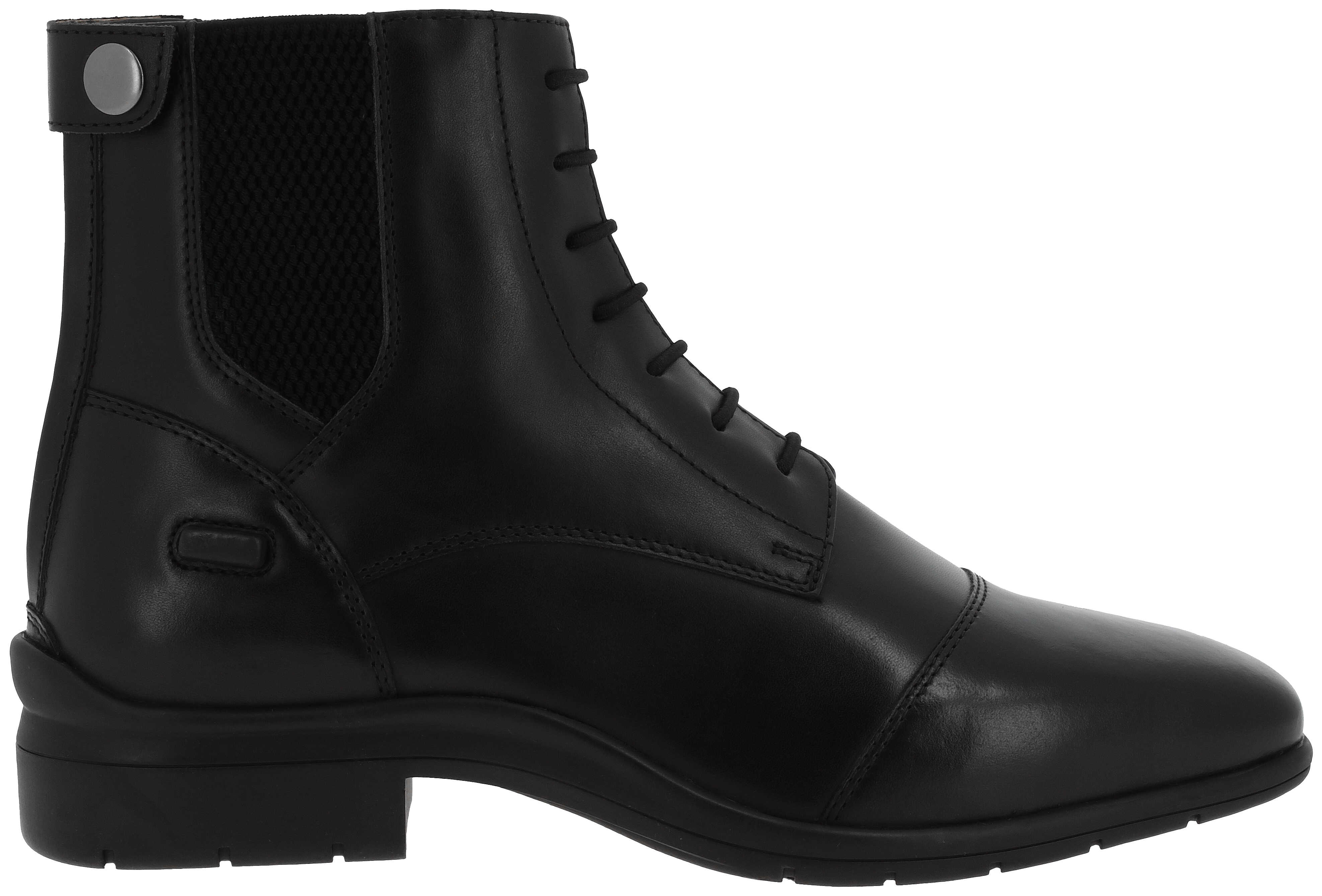 Equitheme Sportliche Reitschuhe mit Schnürsenkeln und Reißverschluss Schwarz - 7