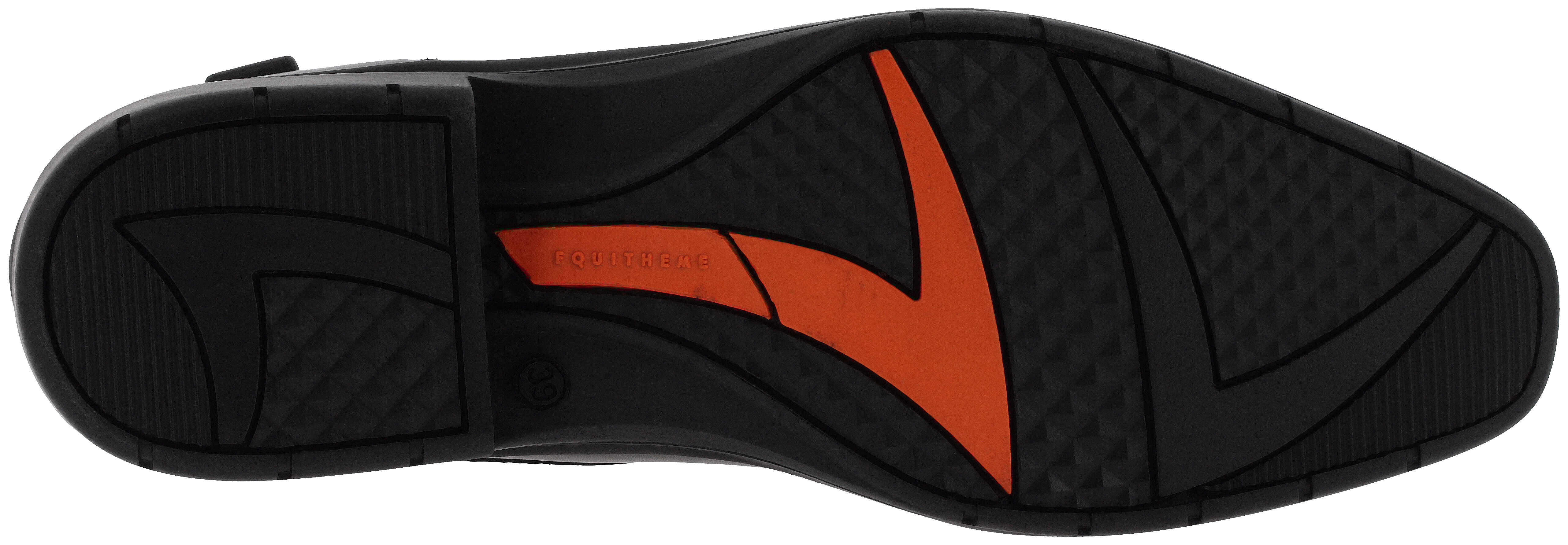 Equitheme Sportliche Reitschuhe mit Schnürsenkeln und Reißverschluss Schwarz - 10