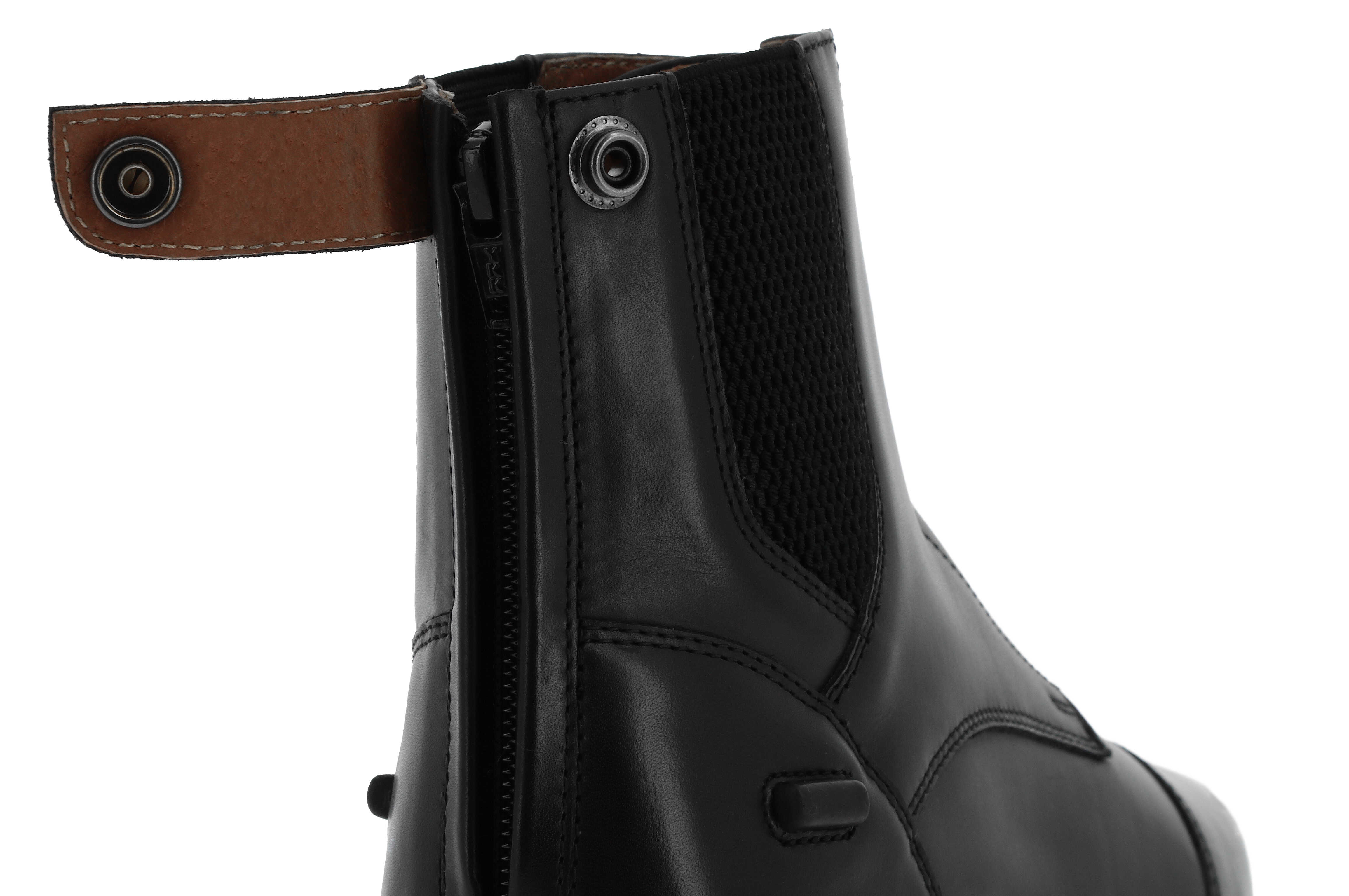 Equitheme Sportliche Reitschuhe mit Schnürsenkeln und Reißverschluss Schwarz - 12