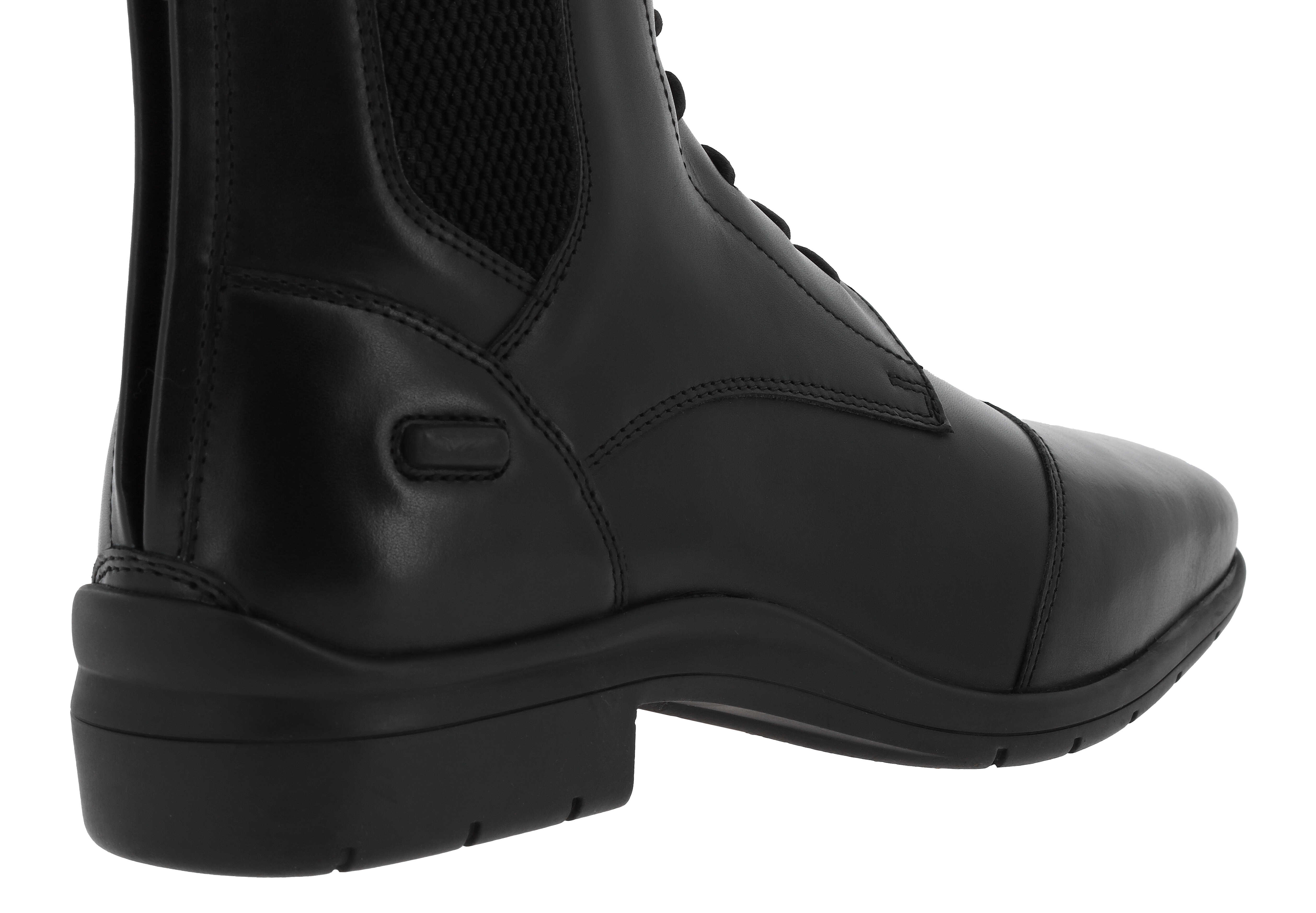 Equitheme Sportliche Reitschuhe mit Schnürsenkeln und Reißverschluss Schwarz - 13