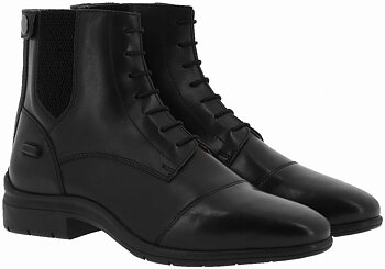 Equitheme Sportliche Reitschuhe mit Schnürsenkeln und Reißverschluss Schwarz