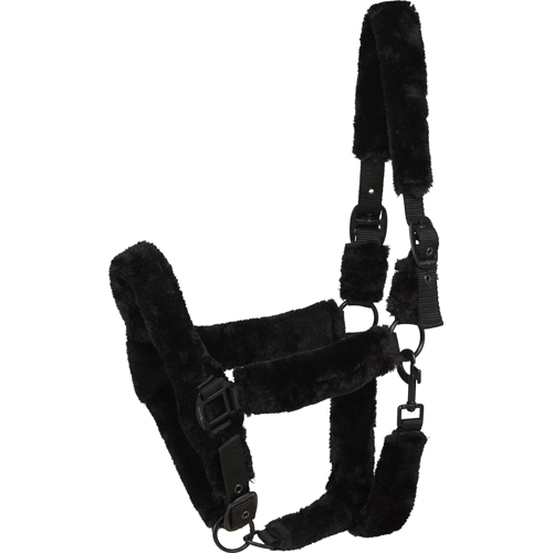 Horse Guard Clint imiterad pälsgrimma svart (Ponny)