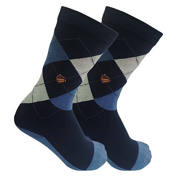Imperial Riding KIDS Socks Queen of Diamonds - Navy