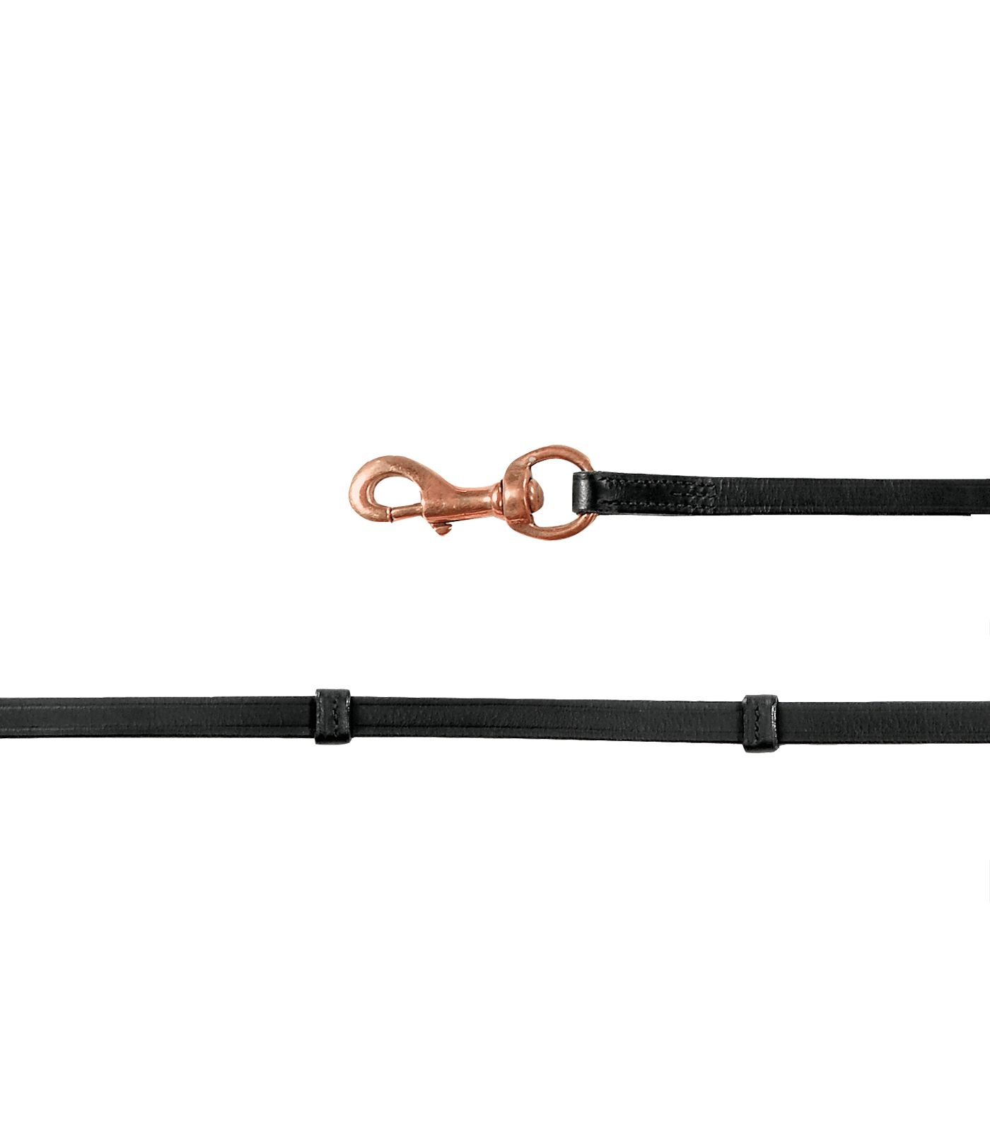 Waldhausen Icelandic Reins with carabiner black/rose gold
