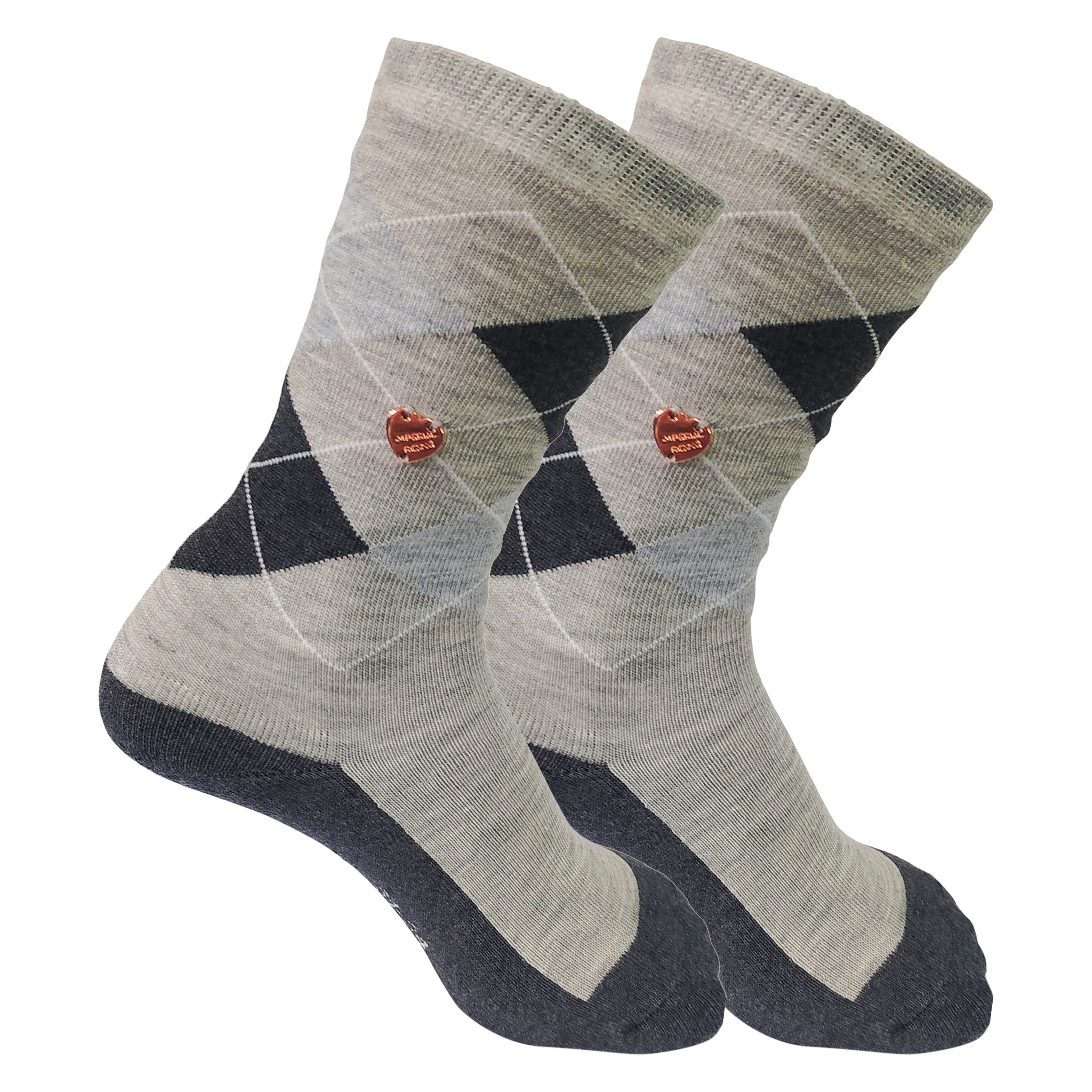 Imperial Riding KIDS Socks Queen of Diamonds - Grey Melange