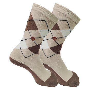 Imperial Riding KIDS Socks Queen of Diamonds - Offwhite