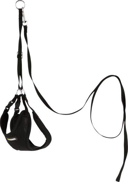 Kerbl Black soft puppy harness and pair - 2 sizes