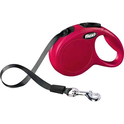 Flexi New Classic L, 5M, band - max 50 kg - Äldre design (Svart)