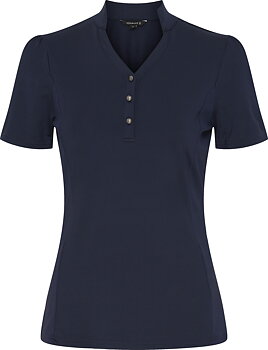 Equipage Josie Short Sleeve Top Navy