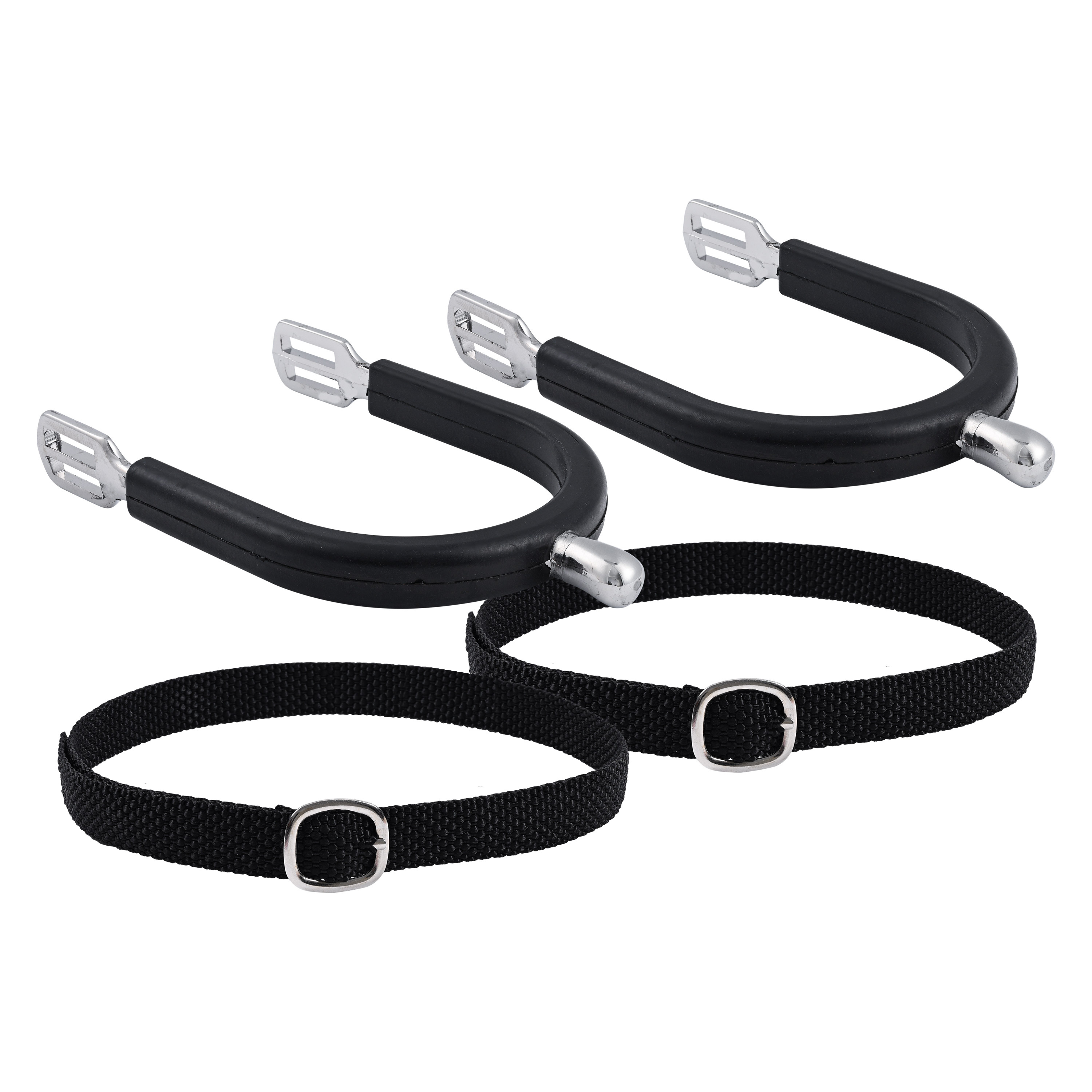 Imperial Riding MENS Spurs Basic 20mm silicone cover - Silver