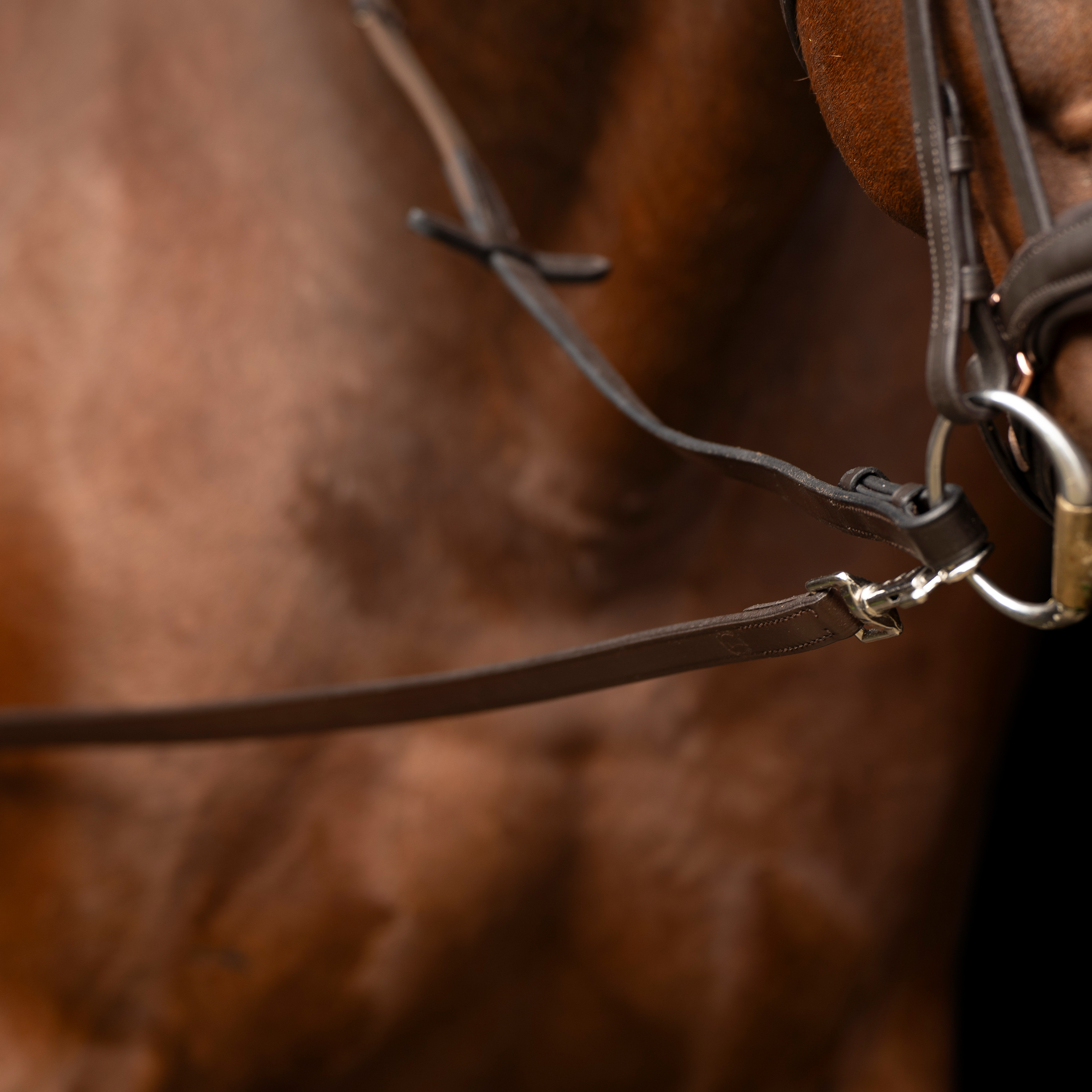 Imperial Riding Side reins leather Core Brown - 4