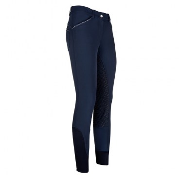 Easy Rider Elodie Diamond Full Grip Ridebukser - Navy, 38 - kun dette eksemplaret