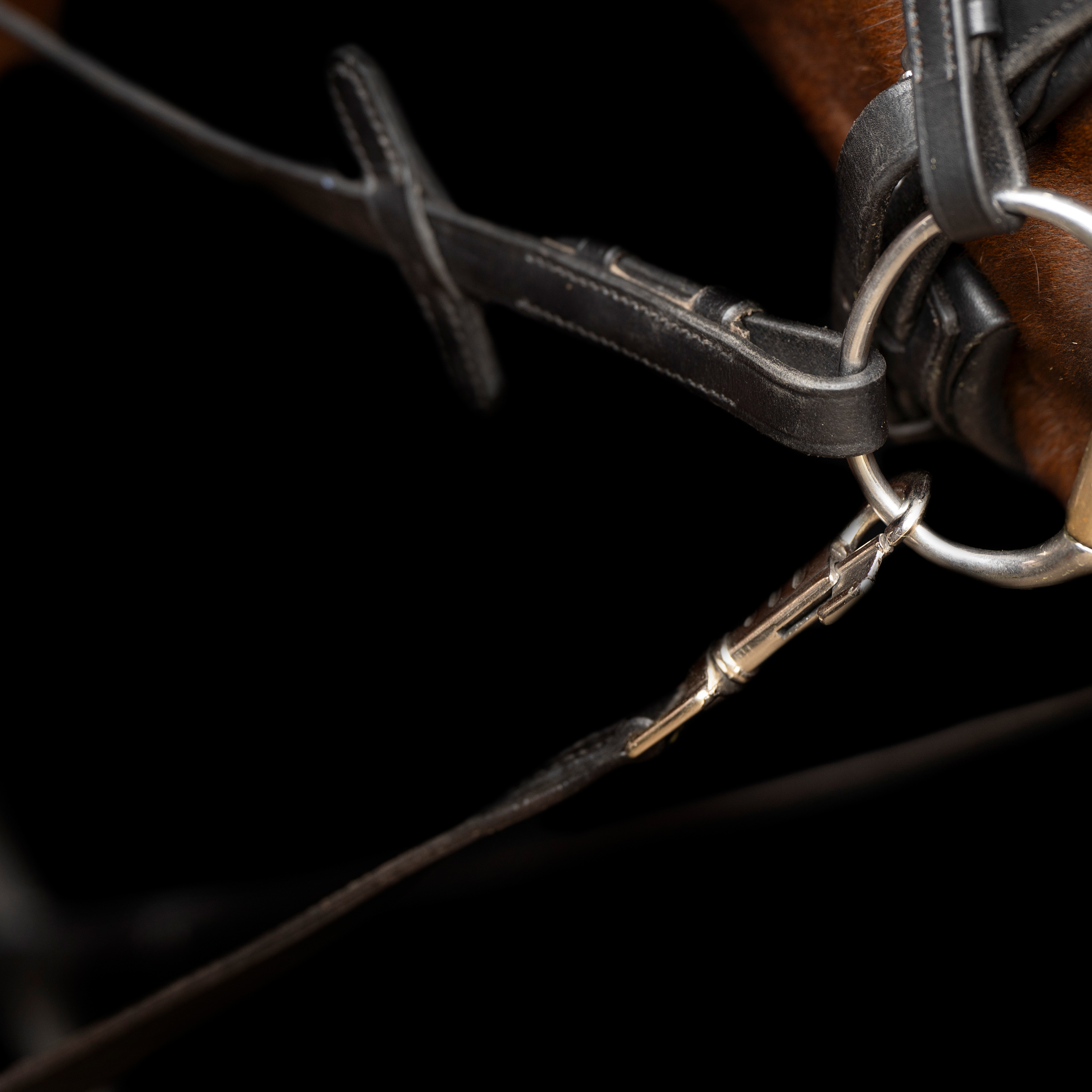 Imperial Riding Side reins leather Core Black - 4