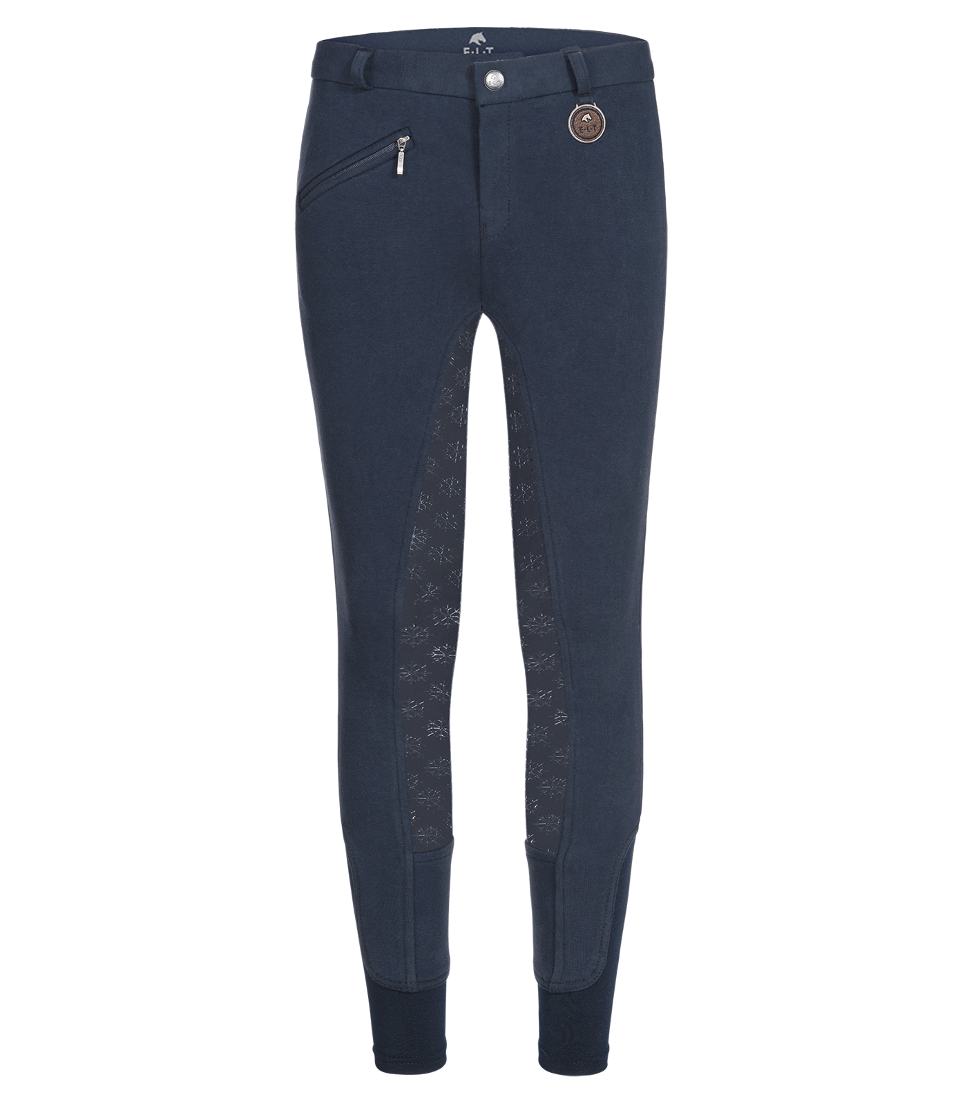 Waldhausen Thermal Fun Sport Varmfodrad Ridbyxa med Silikonskoning, Barn midnattsblå