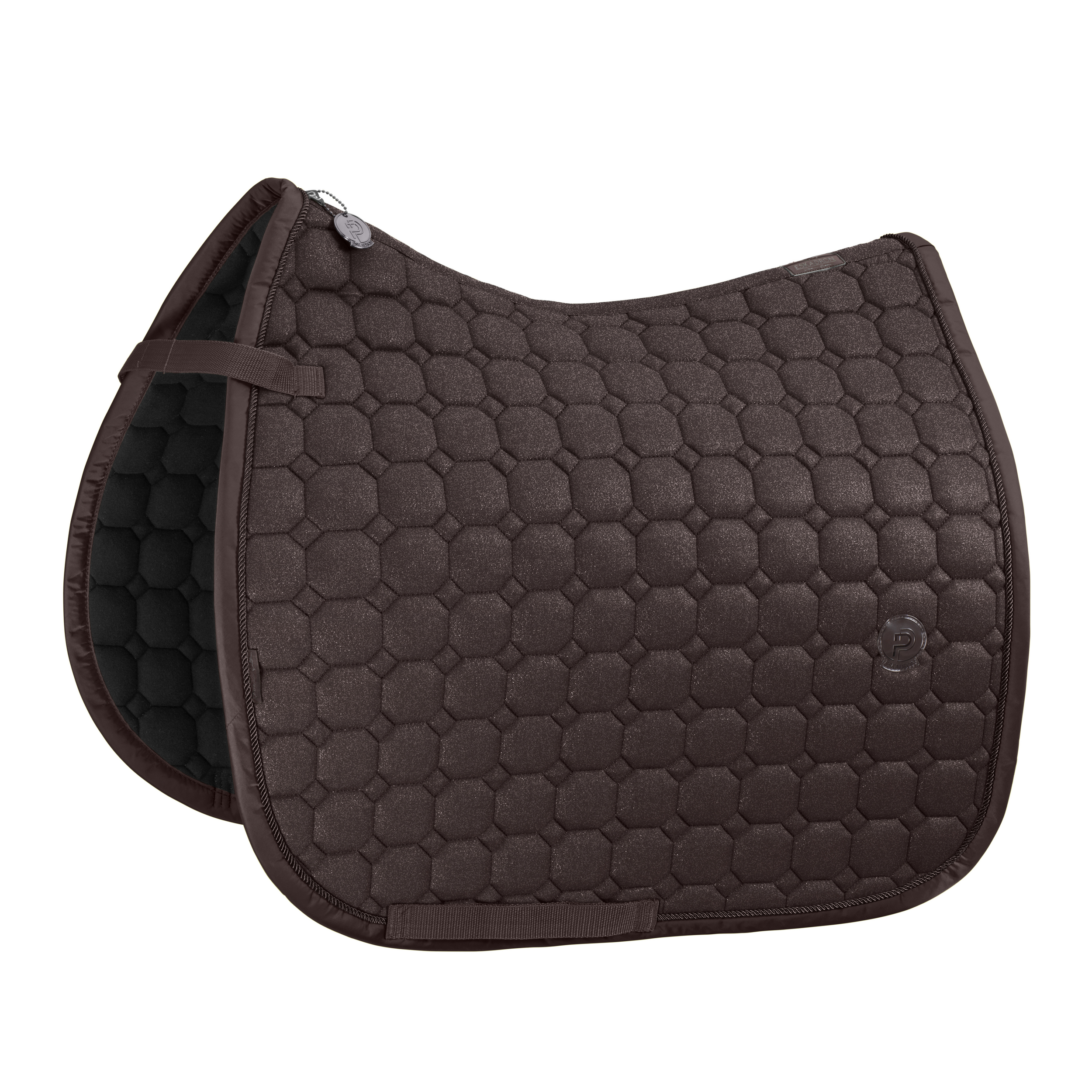 Eskadron Platinum 24 Cotton Glitter Shetty Saddle Pad - Teak Brown   - only this copy