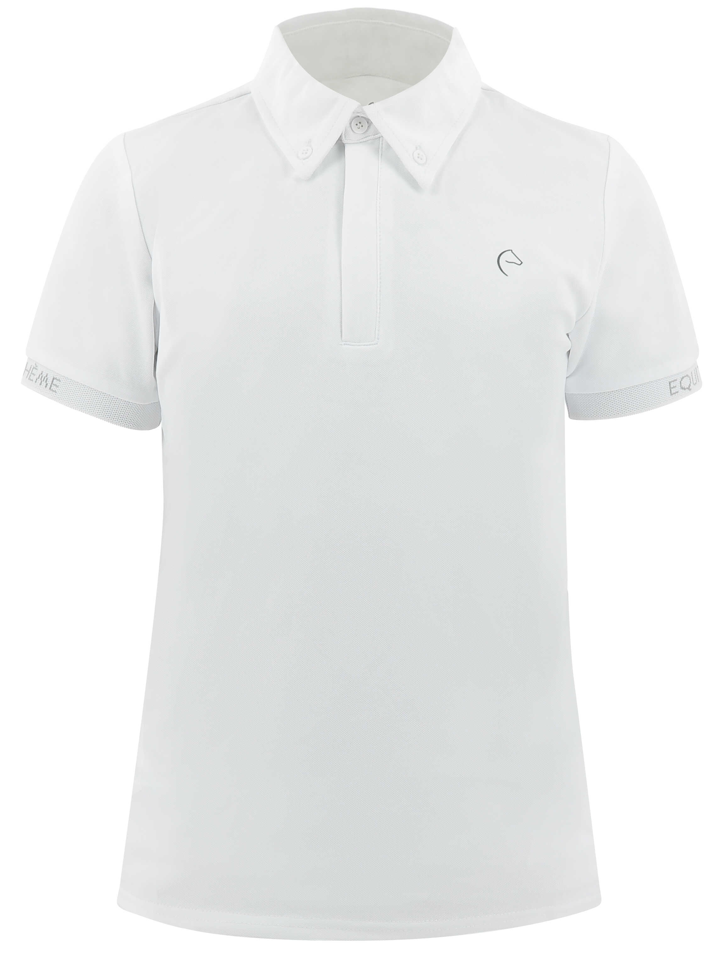 Equitheme Kids Wellington Polo Competition Top White - 4