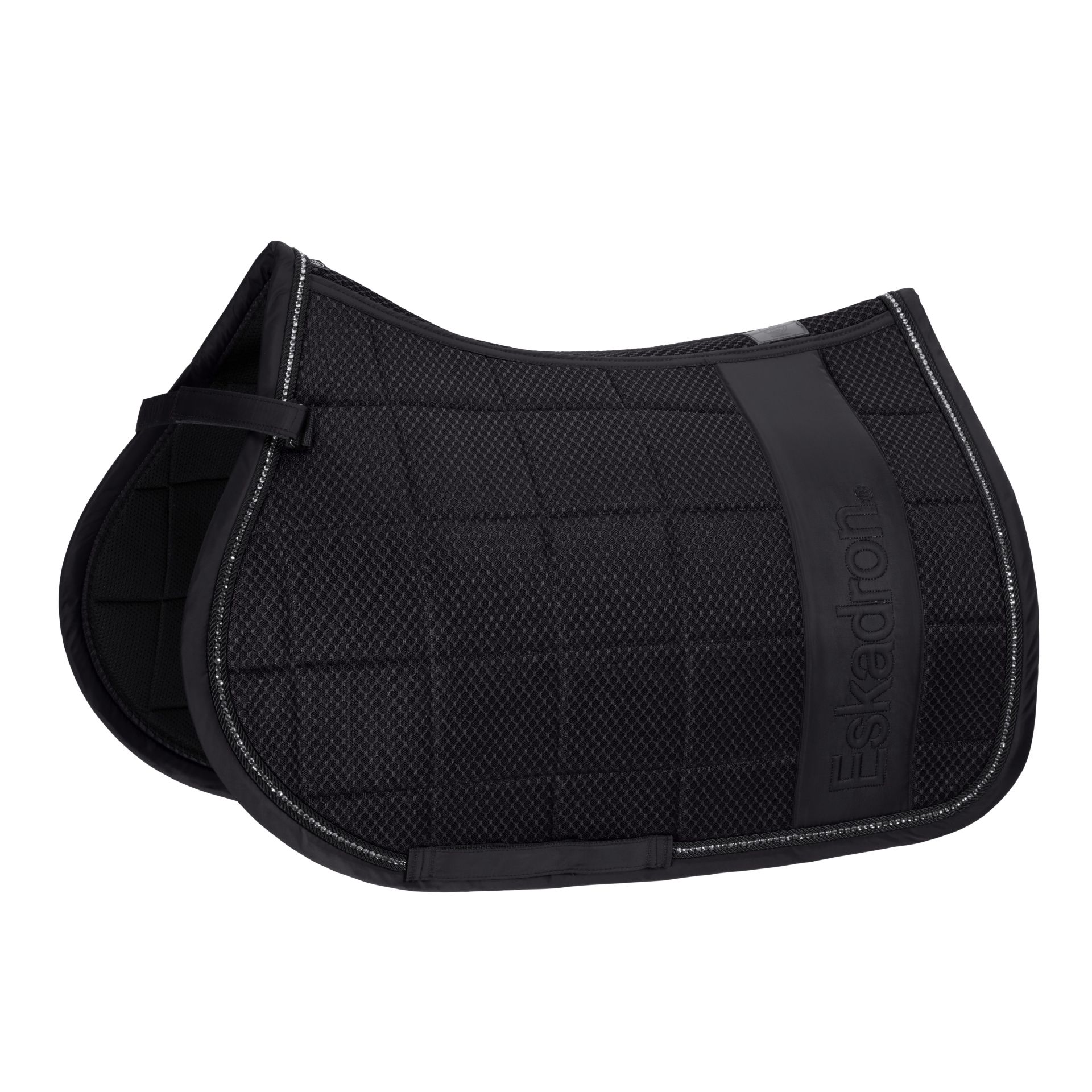 Eskadron Big Square Mesh Crystal Schabrak Allround - Deep grey - endast detta ex - 3