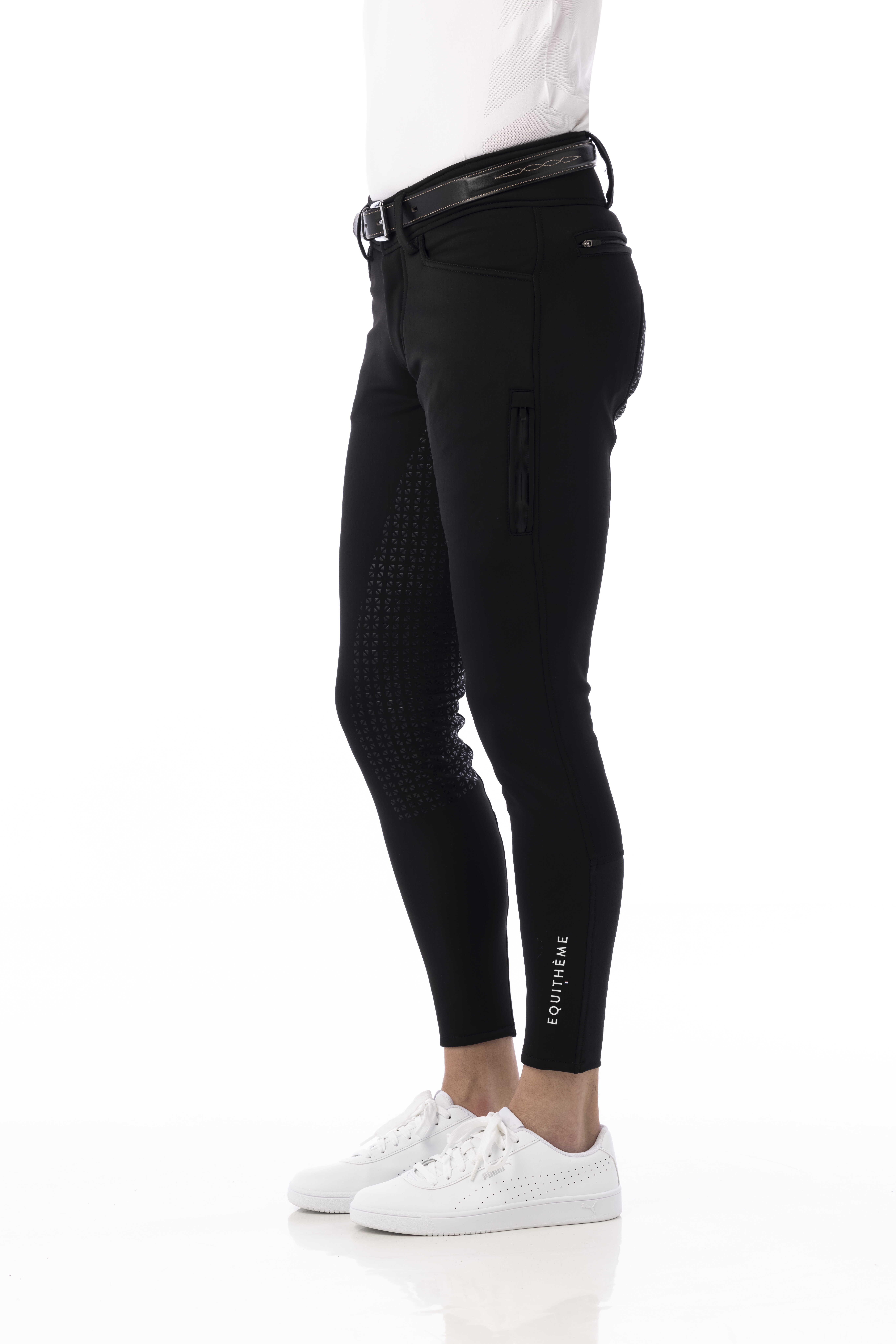 Equitheme Zermatt Softshell Silicone Ridbyxor Svart - 2