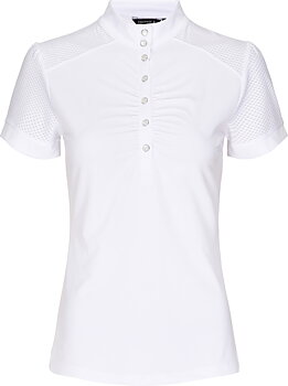 Equipage Teen Hazel Show Shirt, Short Sleeve - White