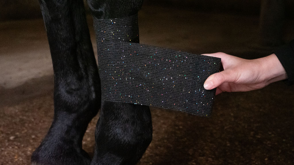 Holland Animal Care Bandage Animal 10 cm - Black Glitter
