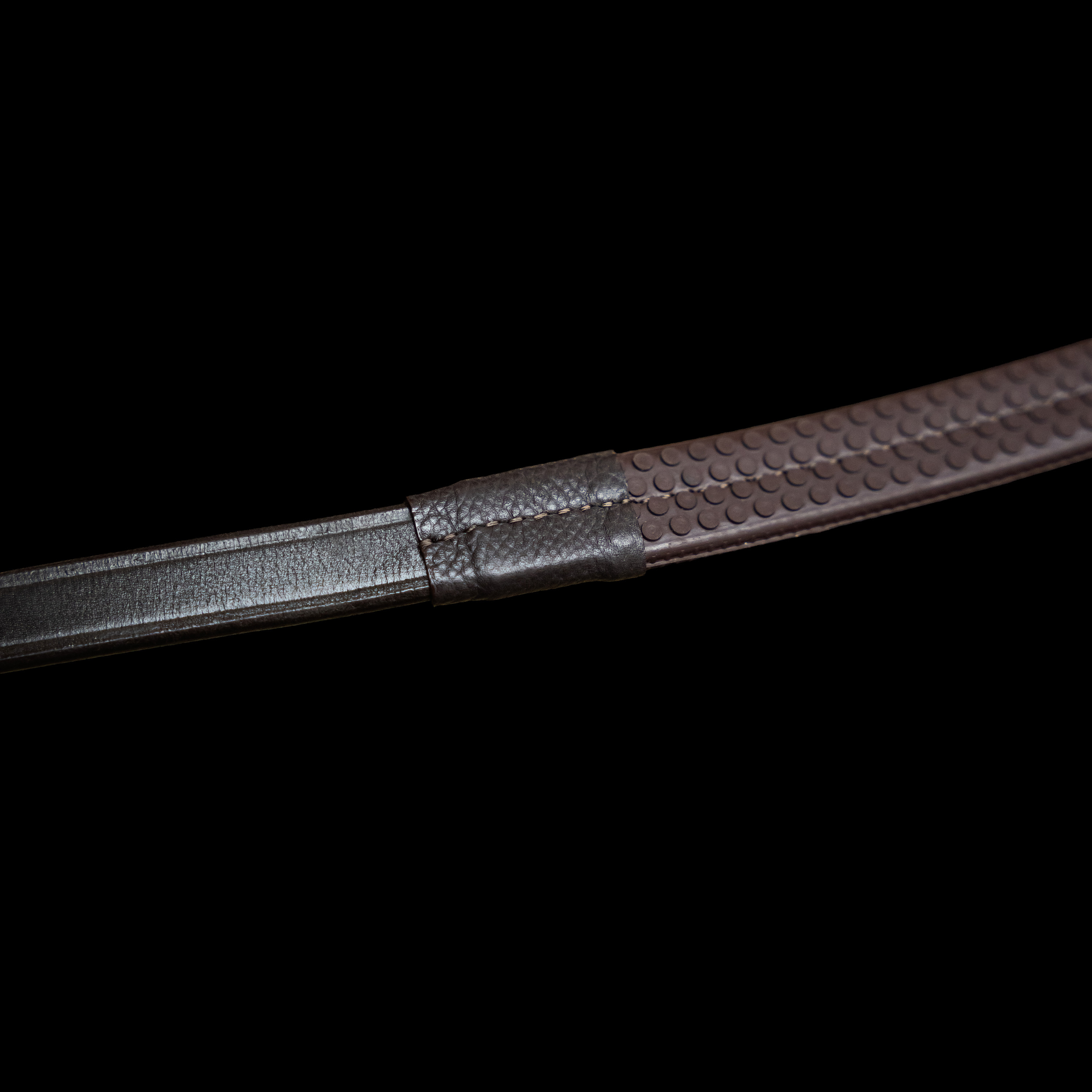 Imperial Riding Reins rubber with nylon insert - Dark brown - 4