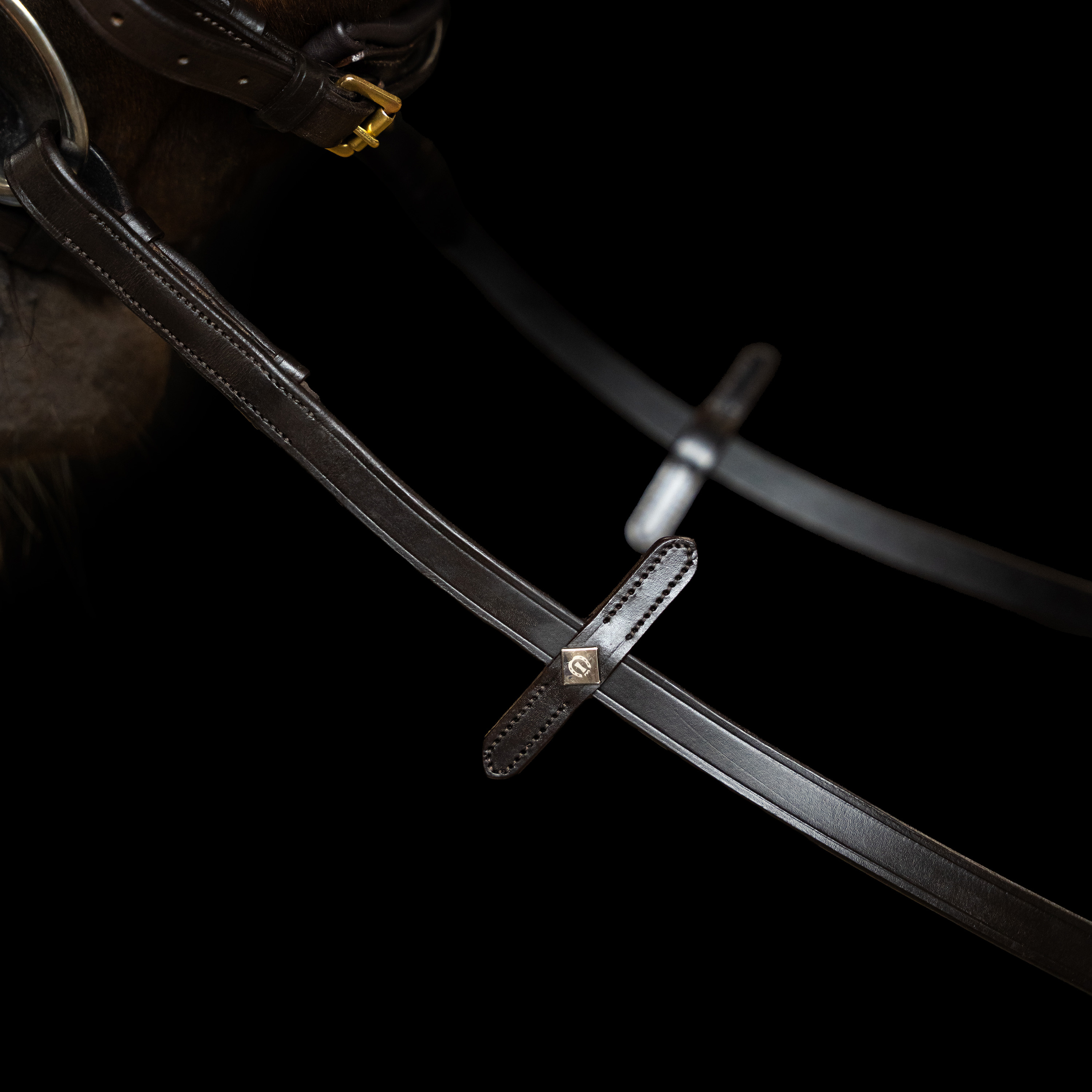 Imperial Riding Reins smooth leather - Dark brown - Petster Suomi