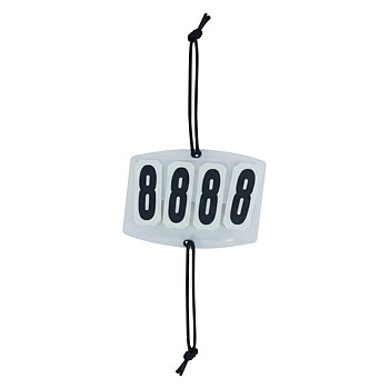 Imperial Riding Kilpailunumero Basic neliö 4-numeroinen - Valkoinen