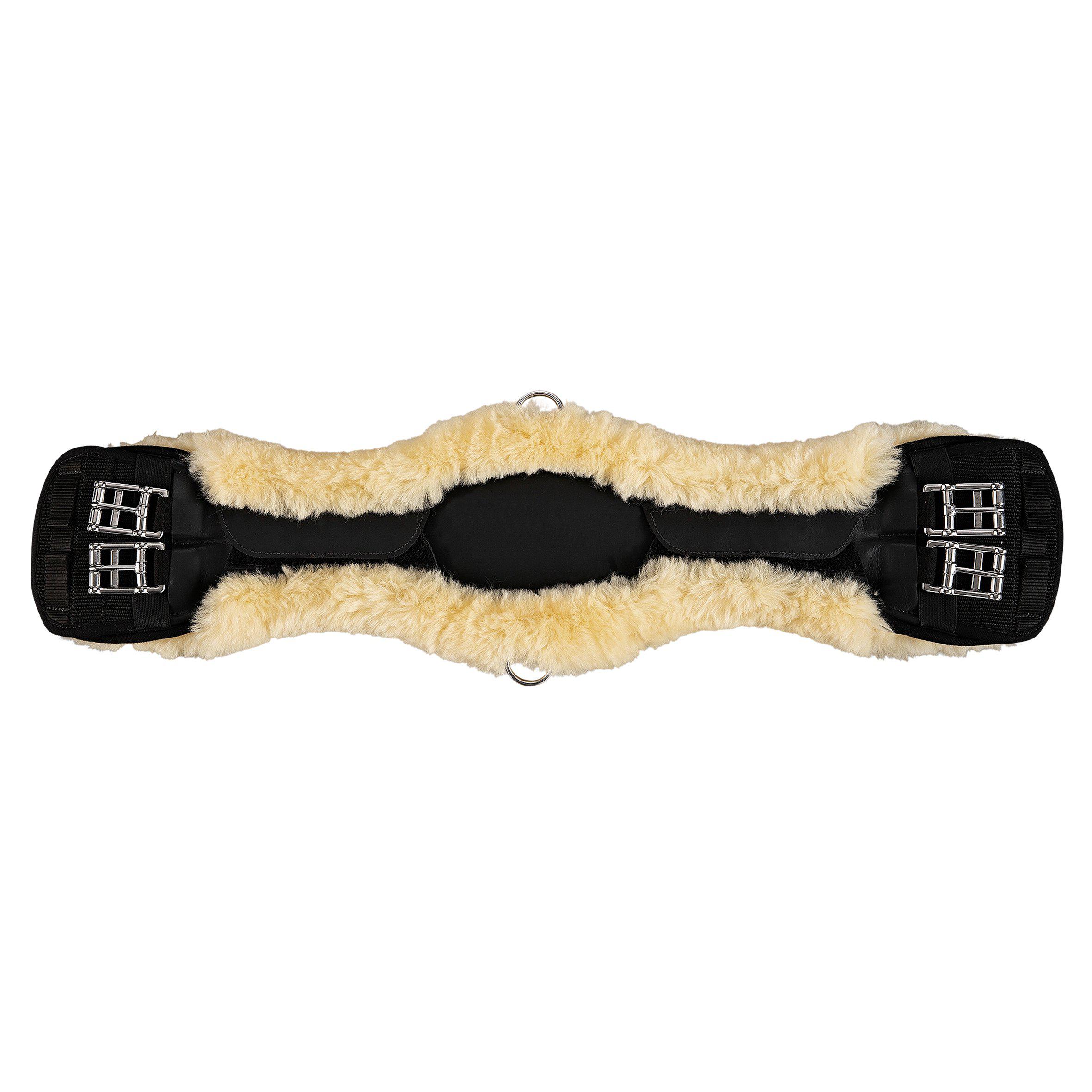 Lippo Lammfellüberzug für Kurzgurt/Dressurgurt - Natur, 60 cm