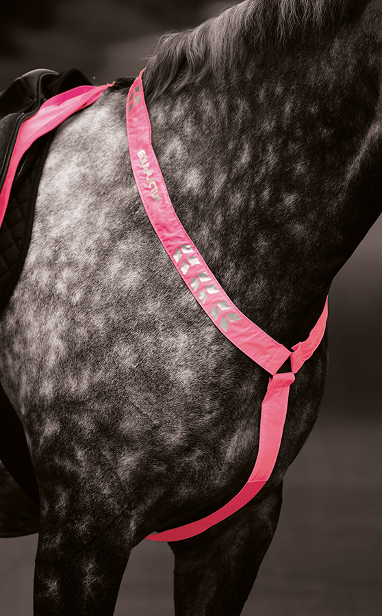 Equi-Flector Pink Reflex Breastplate , Pony/Cob