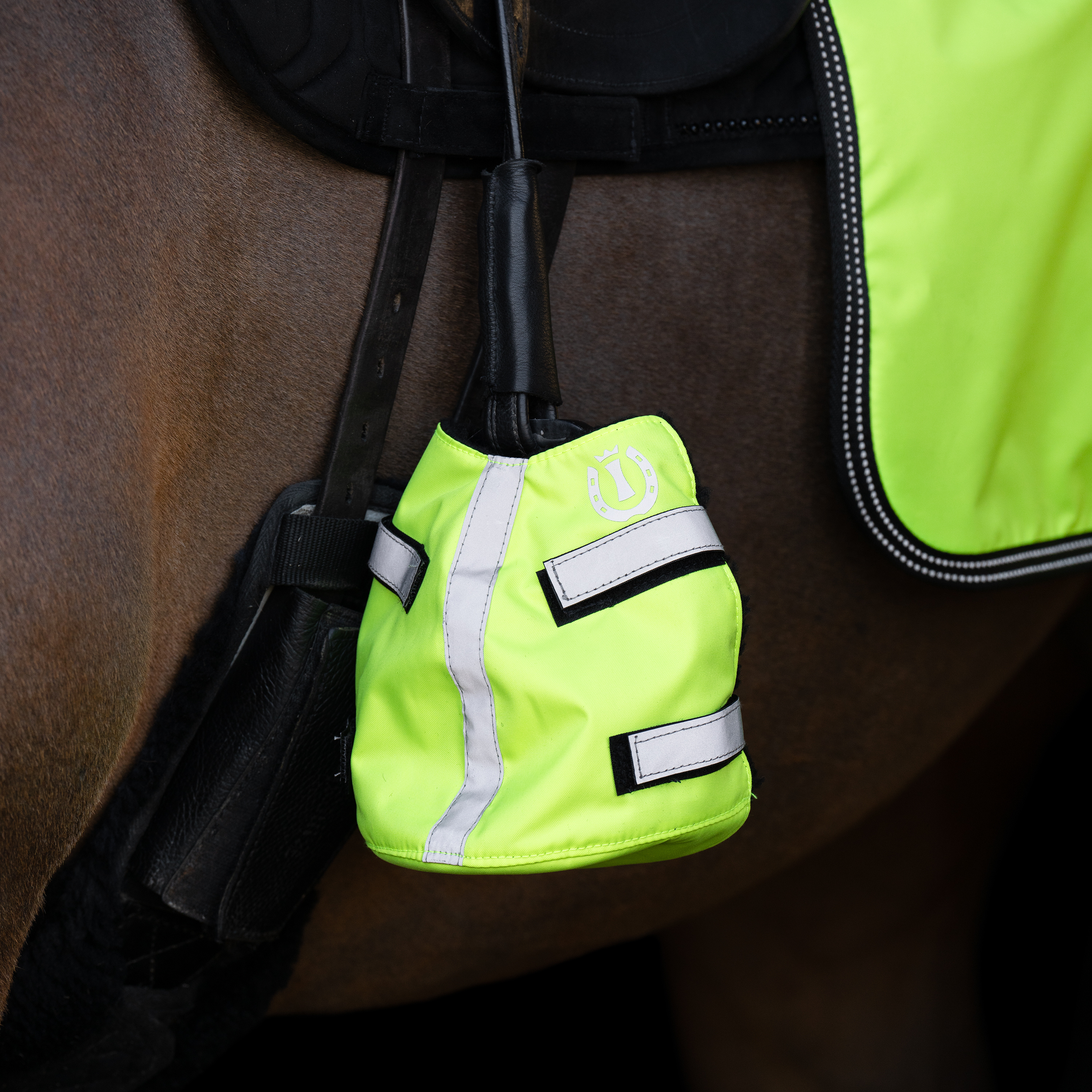 Imperial Riding Stirrup toe warmer Reflective, set of 2 pcs - Yellow - 3