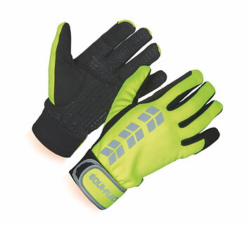 Shires Equi-Flector reflex riding gloves - Neon yellow, S