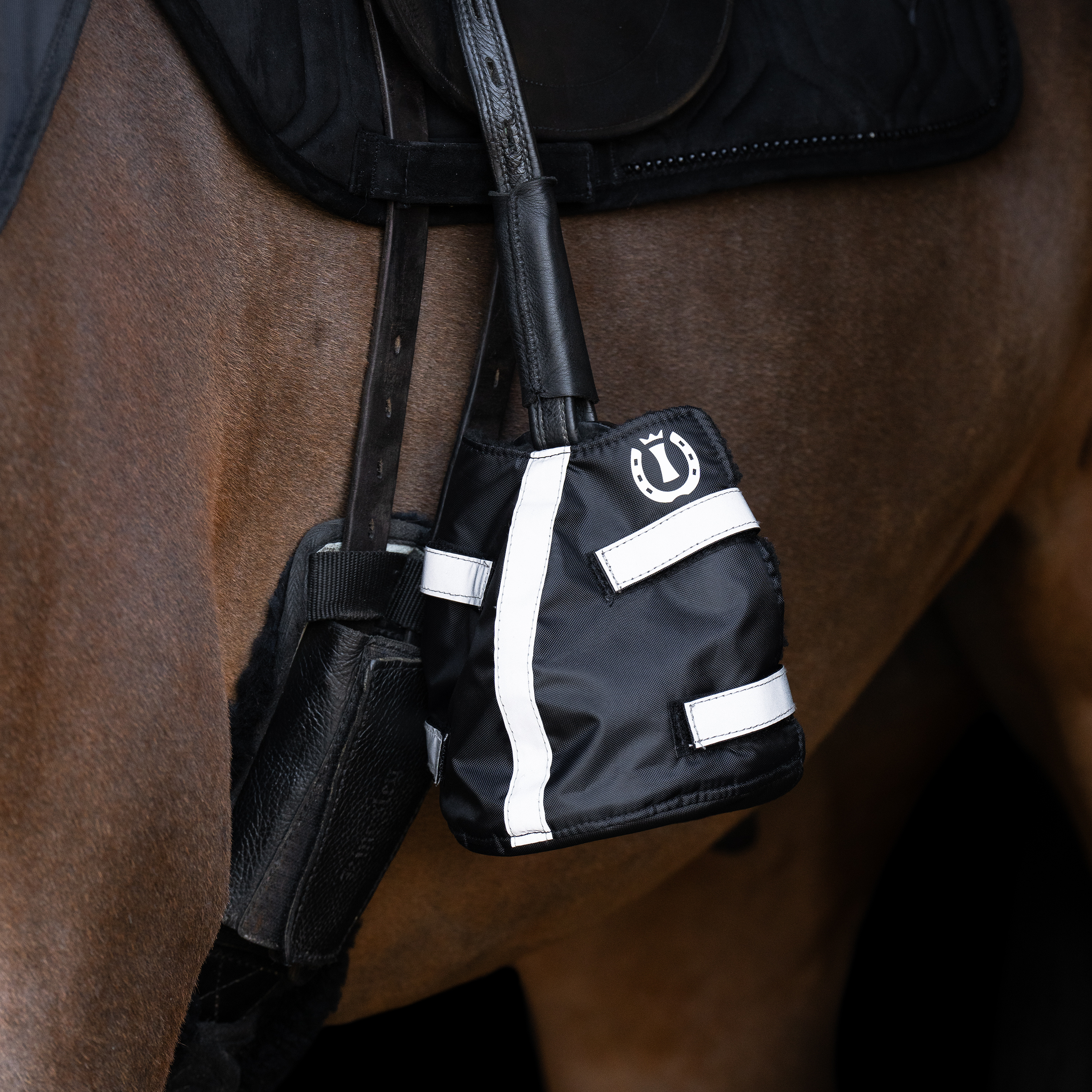 Imperial Riding Stigbygel tåvärmare Reflective, 2-pack - Svart - 3
