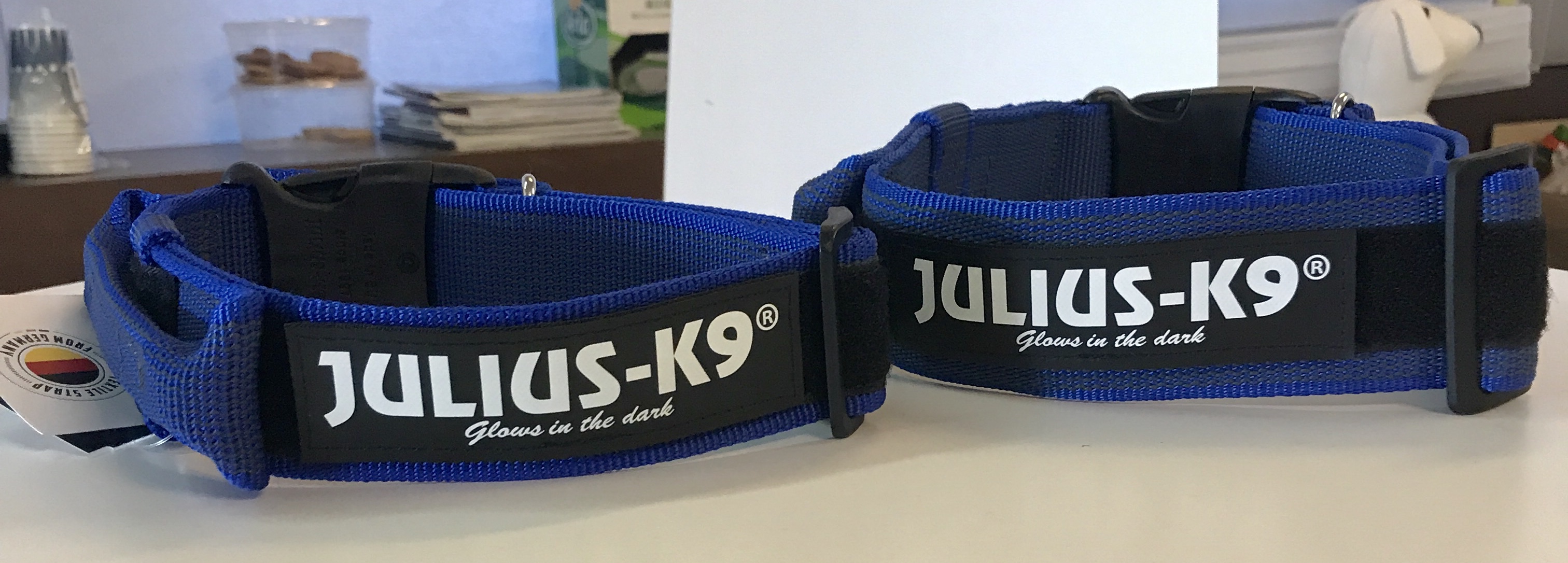 JULIUS-K9 Color & Gray Halsband med handtag - Blå, 38-53 - 4