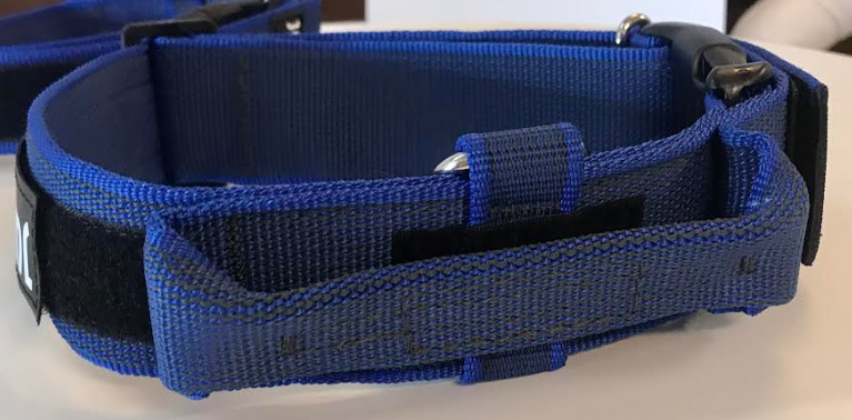 JULIUS-K9 Color & Gray Halsband med handtag - Blå, 38-53