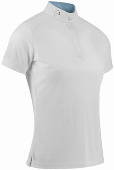 Equitheme Betty Mesh Polo Competition Top White