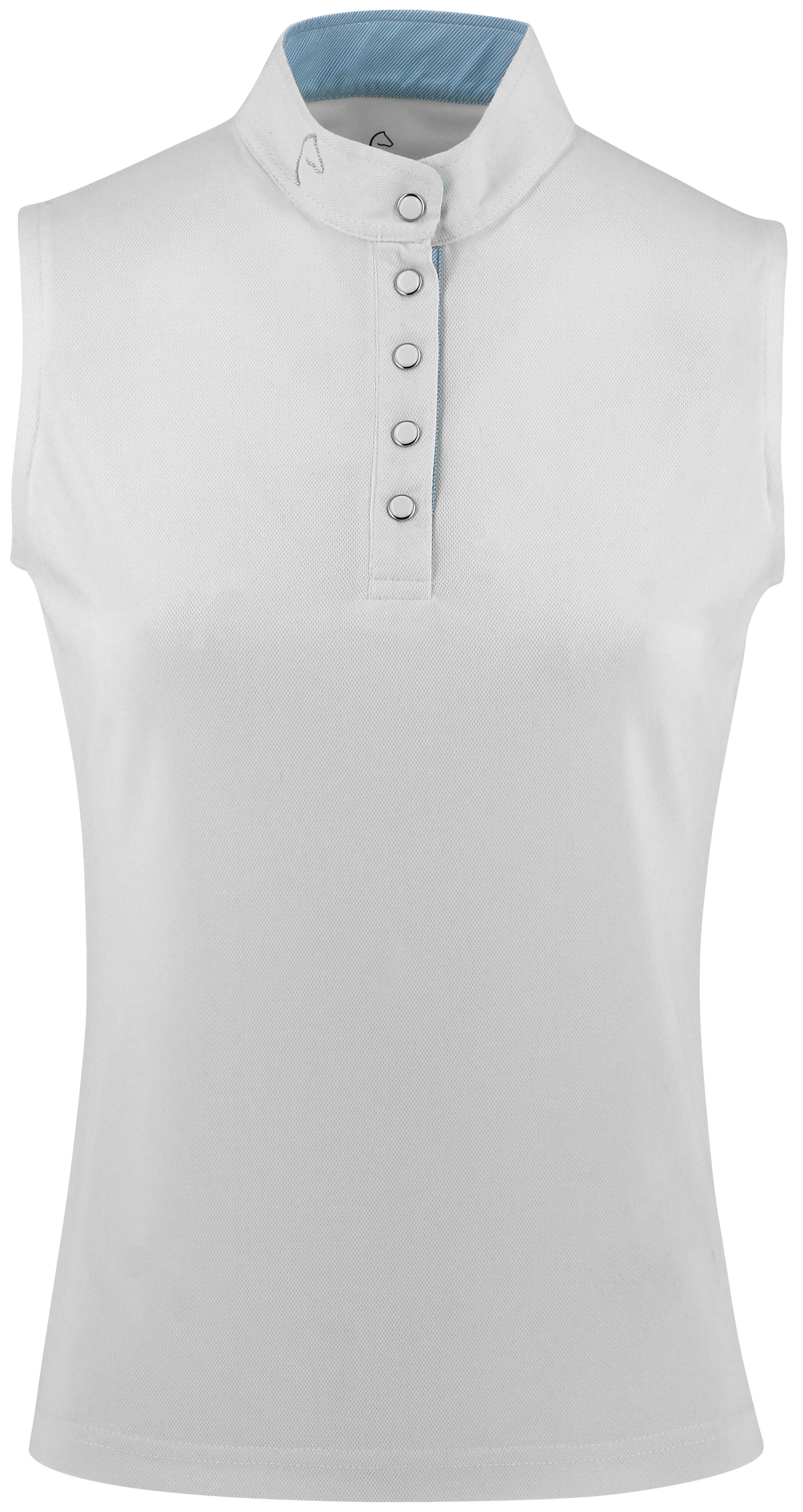 Equitheme Molly Mesh Polo Competition Top White - 5